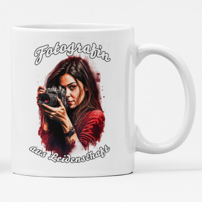 Tasse Fotografin mit Statement: Fotografin aus Leidenschaft
