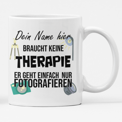 Bild einer Tasse, personalisiert, Fotograf braucht keine Therapie