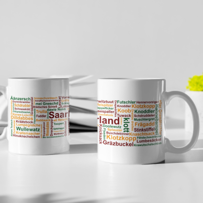 Saarland Tasse mit saarländischen Ausdrücken