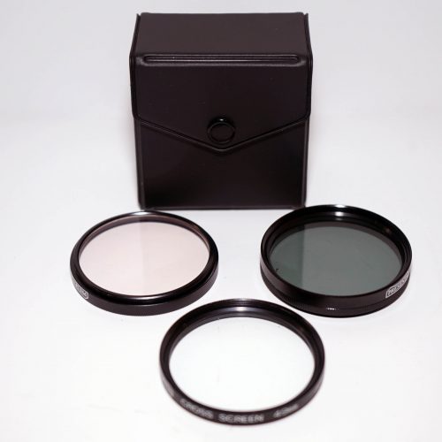 Filterset 49mm kaufen - Polfilter, Cross Screen, Skylight in Box, ohne Kratzer, 12 Monate Gewährleistung!