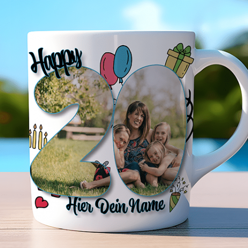 Tasse zum 20. Geburtstag