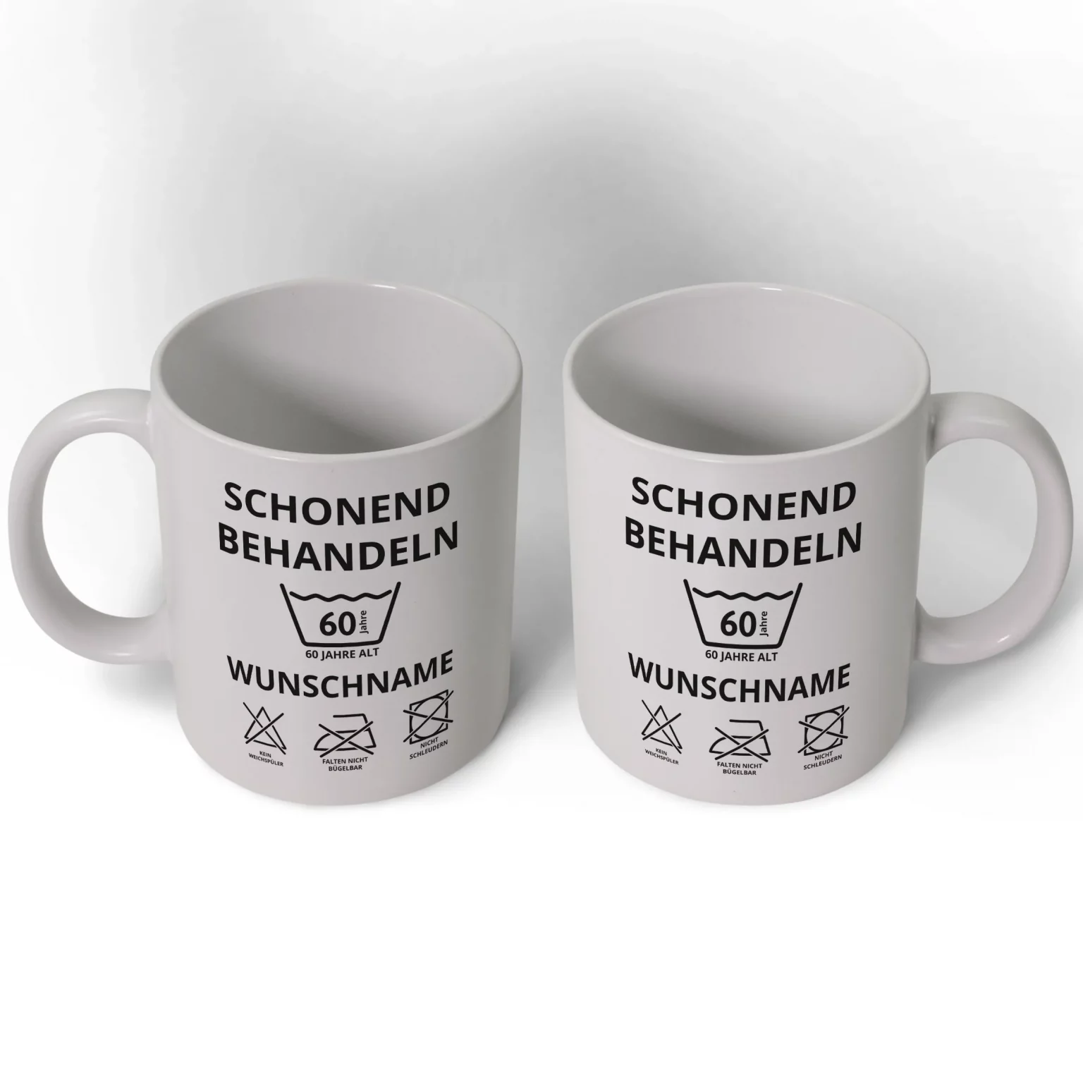 Tasse zum 60. Geburtstag, schonend behandeln