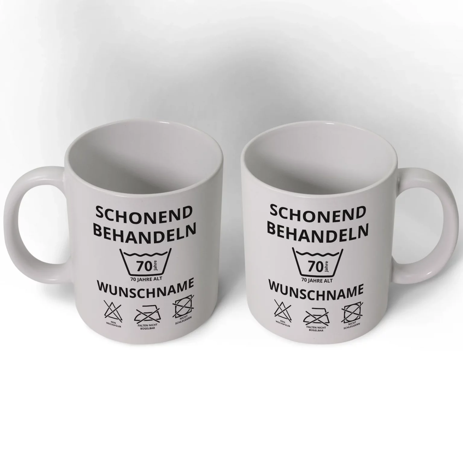 Tasse zum 70. Geburtstag, schonend behandeln