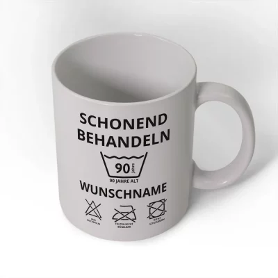 Geburtstagstasse - schonend behandeln