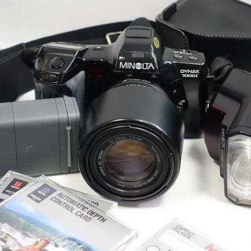 Minolta Dynax 7000i Set – gebraucht kaufen | inkl. Zubehör & Blitz