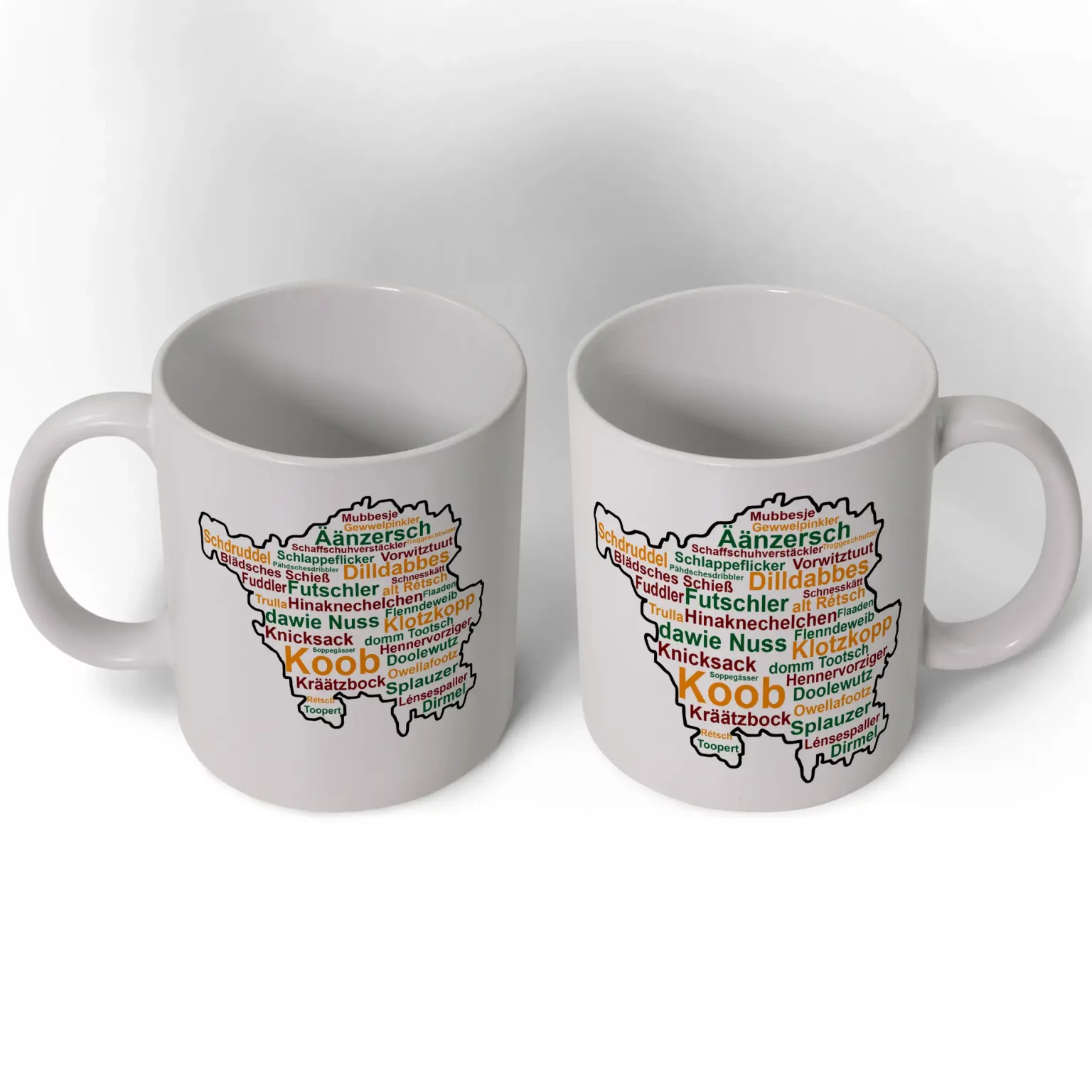 Saarmundart-Tasse mit Saarland-Umriss. Hochwertig bedruckt, spülmaschinenfest & liebevoll im Saarland gefertigt. Jetzt entdecken!